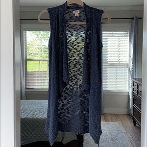 Lightweight knit sweater vest, perfect for summer!